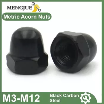 Метрические куполообразные гайки из углеродистой стали MENGJUE M3 M4 M5 M6 M8 M10 M12