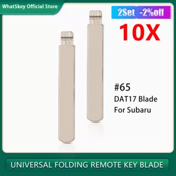 10 шт./лот DAT17 металлическая заготовка необработанный флип #65 KD дистанционный ключ лезвие типа для Subaru XV Legacy Forester запасная часть № 65 лезвие