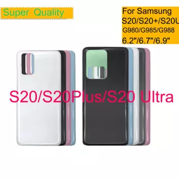 10 шт./лот для Samsung Galaxy S20 Plus Ultra, задняя крышка, настоящий чехол, дверца батарейного отсека, корпус S20 с объективом камеры