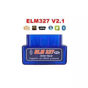 10 шт./лот ELM327 Bluetooth 2,0 V2.1 OBDII диагностический инструмент Android TORQUE Windows Symbian OBD SCAN ELM 327 считыватель кодов тестер