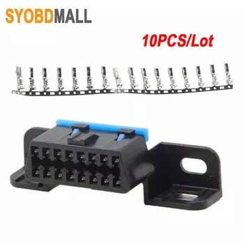 10-шт./лот J1962F 16-контактный OBD2 16-контактный гнездовой разъем Obd 2 адаптер Диагностический интерфейс Obd Ii гнездовые розетки