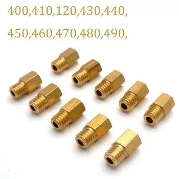 10 шт./лот, карбюратор для мотоцикла, большие шестигранные основные жиклеры 5,2 мм для MIKUNI 4/042 VM/TM/TMX RX100 AX100 TM24 27 28 18-1142