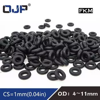 Набор колец из фторкаучука OJP, черные, 10 шт.