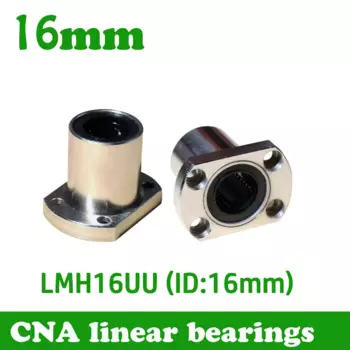 10 шт./лот LMH16UU 16 мм фланцевый линейный подшипник CNC линейная втулка LMH16 Бесплатная доставка