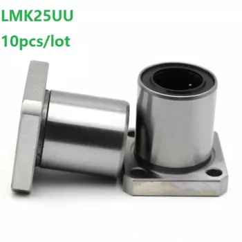 10 шт./лот LMK25UU LMK25 квадратный фланец линейная втулка линейный подшипник фланец линейный шарикоподшипник для линейного вала CNC 3D принтера
