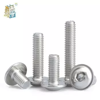 10 шт./лот M2 M2.5 M3 M4 M5 M6 M8 M10 A2-70 винты из нержавеющей стали с шестигранной головкой и воротником-болтом