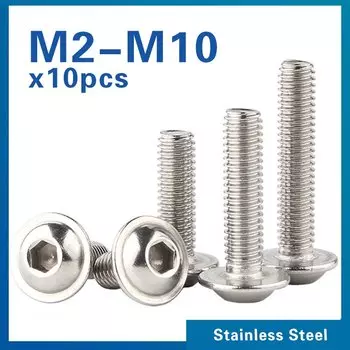 Винты с полукруглой головкой из нержавеющей стали XMSJ M2-M10