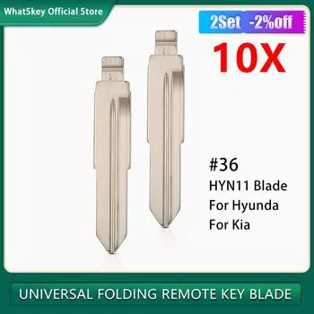10 шт./лот, металлическая заготовка, необрезанный флип KD/VVDI # 36 лиши HYN11 Лезвие дистанционного ключа для Hyundai Elantra MISTRA для Kia RIO Cerato Tucson