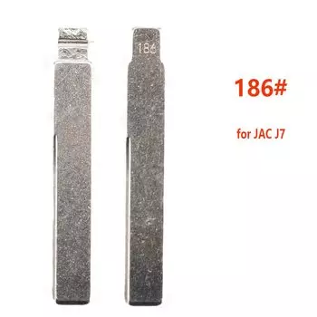 10 шт./лот, металлический ключ от автомобиля, заготовка 186 # KD Key Blade VVDI Flip Remote Blade Head для JAC J7 для KEYDIY Xhore Flip Remote