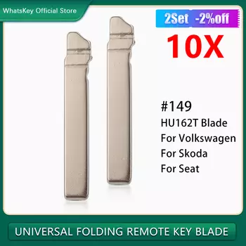 10 шт./лот No 149 KD необрезанный дистанционный ключ с откидным лезвием HU162T для Volkswagen VW Golf 7 SPORTSVAN Atlas 2018-2020 Skoda MQB Type # 149