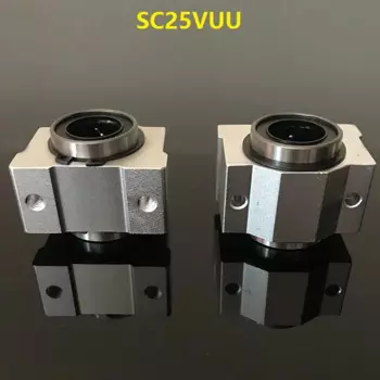 10 шт./лот SC25VUU SCV25UU SC25V линейный блок корпуса линейные подшипники скользящие блоки для 25 мм вала рельса cnc маршрутизатор SC25SUU