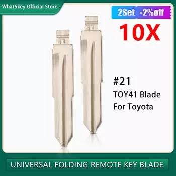 10 шт./лот складной TOY41 Замена откидного ключа KD/VVDI дистанционный автомобиль #21 заготовка необработанного ключа для Toyota Coronas