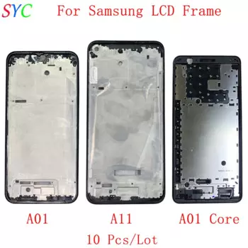 10 шт./лот средняя рамка центральный корпус Корпуса корпуса для Samsung A01 A11 A01 Core телефон металлическая рамка ЖК-дисплея запасные части