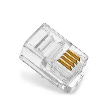 10 шт./лот телефонный кабель с кристаллической головкой Rj11 Rj12 Универсальный 4 ядра 4P4C