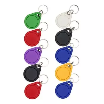 10 шт./лот UID 13,56 МГц IC Clone Card Сменные смарт-брелоки Ключевые бирки Записываемая копия IC-брелки для ключей Токен-теги