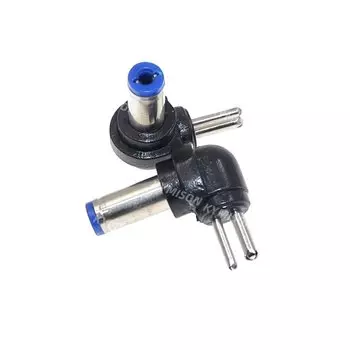 10 шт./лот, универсальный адаптер постоянного тока для ноутбука, 90 градусов, 2 контакта до 4.01.7 мм/3,51,35 мм, разъем постоянного тока