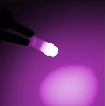 10 шт./лот W1.2W цоколь T5 светодиодный 12 В автомобильный боковой клин приборной панели приборная лампа лампа ледяной синий красный зеленый желтый