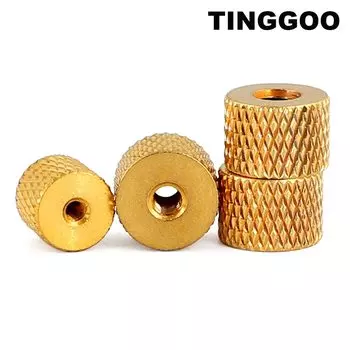 10 шт. M2 M2.5 M3 M4 твердая латунь медь Регулировка накатанная гайка с узором Pinapple Барашковая гайка для вентилятора охлаждения воздуха ПК чехол
