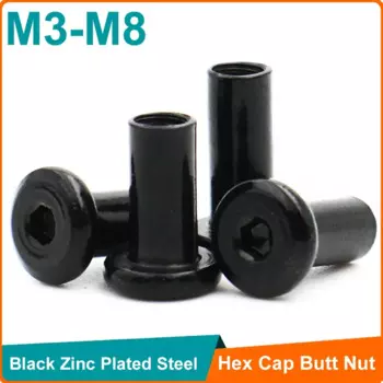 DUOJI Заклепки нержавеющая сталь M3 M4 M5 M6 M8 черные 10 шт