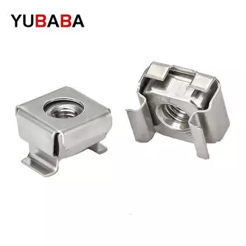 10 шт. m4 m5 m6 m8 оцинкованное покрытие/304 нержавеющая сталь квартет плавающая гайка кассета эластичный корпус гайки для клетки