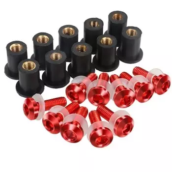 10 шт. M5 болт на лобовое стекло крепление ветрового стекла винтовая шайба гайка для YAMAHA N-MAX NMAX155 NMAX125 NMAX 125 155 2020 2021 2022 2023