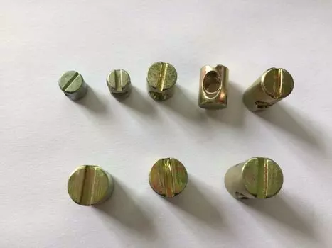 10 шт. M8x15Lx12D M8x20Lx12D болт кровати гайка бочковая гайка крестовый дюбель кровати кроватки мебельная гайка