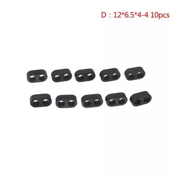 10 шт. магнитные кольца HUXUAN Double hole magnetic rings черные