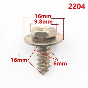 10 шт. металлические крепежные детали, заклепка, прокладка, винт кузова автомобиля, фиксатор, шестигранные болты, резьба, фиксатор крыла для Mercedes Benz BMW