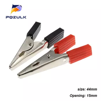 PQZULK черные и красные металлические зажимы крокодил 35мм и 50мм