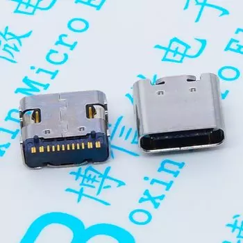 10 шт. Micro USB-3.1 SMD 16-контактный разъем типа c, гнездовая розетка DIP4 Hd интерфейс передачи для смартфонов, конец зарядки