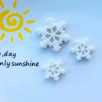 10 шт. мини мультяшные снежинки из полимера MATE BIRDS