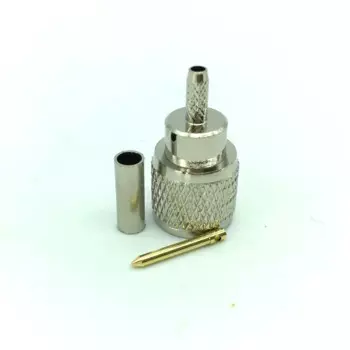 10 шт. мини UHF штекер RF коаксиальный коннектор обжимной разъем для RG316 RG174 RF коаксиальный Прямой адаптер