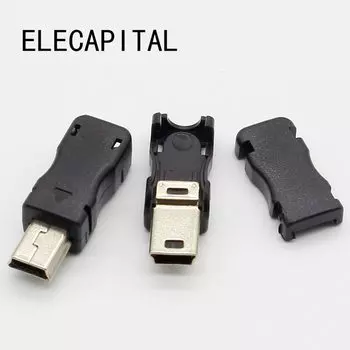 10 шт. Мини USB разъем 5 Pin ELECAPITAL