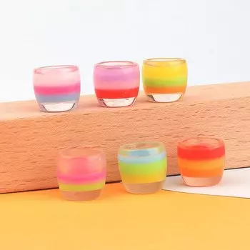 10 шт. Миниатюрные фигурки MINISO радужные