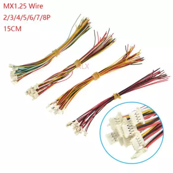 10 шт. MX1,25 15 см 2P/3P/4P/5P/6P/8P 51146 1,25 мм ультратонкий клеммный провод A1254 SMD горизонтальный корпус держатель разъем ЖК-кабель