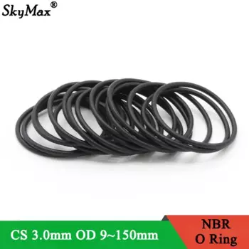 10 шт. резиновые уплотнительные кольца NBR, 3 мм, 9-150 мм