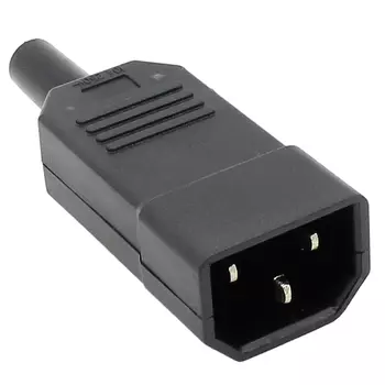 10 шт. новая 10A 250 В черный IEC C13 штекер Rewirable разъем питания 3-контактный разъем переменного тока