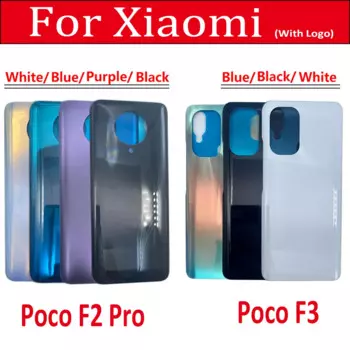 10 шт. Новинка для Xiaomi Poco F2 Pro / F3 Сменный стеклянный корпус задняя крышка батарейного отсека чехол с клеем с логотипом