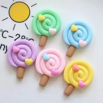 10 шт. милые сердечки из полимера MATE BIRDS