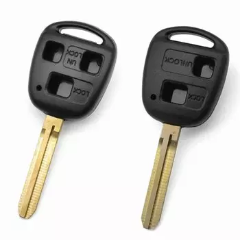 10 шт. OEM чехол для ключей 2/3 кнопки транспондер дистанционный ключ для Toyota Camry Corolla RAV4 Land Cruiser Prius Yaris