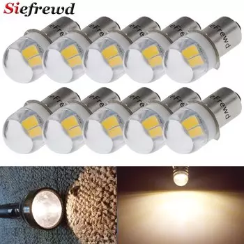 10 шт. P13.5S база PR2 3V 4,5 V 6V DC теплый/белый светодиодный обновленная лампа 5630 2SMD замена лампы Conversion Kit для фонарей фонарь
