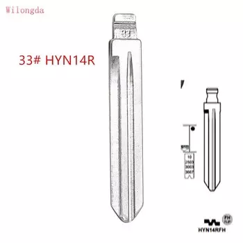 10 шт./партия для пультов дистанционного управления KD keydiy xhorse VVDI HYN14R откидной пустой ключ лезвие 33 # HYN14RFH для Hyundai Accent HYN14RFH ключ лезвие