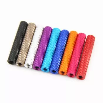 10 шт./партия, Разноцветные алюминиевые накатанные проставки M3 M3x6/8/10/15/20/25/28/30/35/37/40/45/50