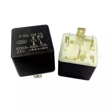 10 шт./партия, реле 24 В постоянного тока 30 А 5 контактов