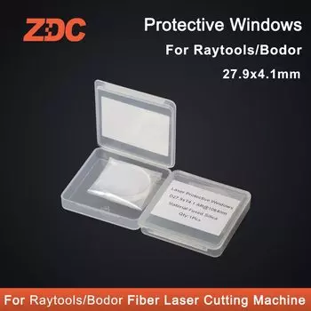 10 шт./партия, волоконный лазерный Защитный Объектив/стекло 27,9*4,1/28*4 мм для волоконной лазерной резки Raytools Bodor