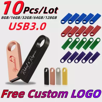10 шт./партия, высокоскоростной флеш-накопитель USB 128 для лазерной гравировки и УФ-печати