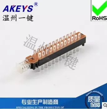 10 шт PBS-82H18 24 контакта KAN-Z8 прямой переключатель по ключу для телевизора