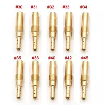 10 шт. Pilot Jet Slow Jet для мотоцикла GY6 Карбюратор PWK Keihin PE CVK FCR PWM PJ CBR CR N424-21 OKO CVK Форсунка инжектора