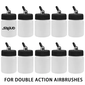 10 шт., пластиковые бутылки для аэрографа, 30 °/60 °