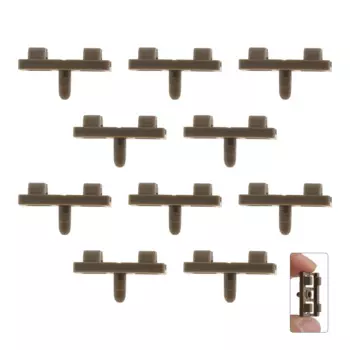 10 шт., пластиковые уплотнители для нижней двери BMW X5 E53, номер детали 51337052945